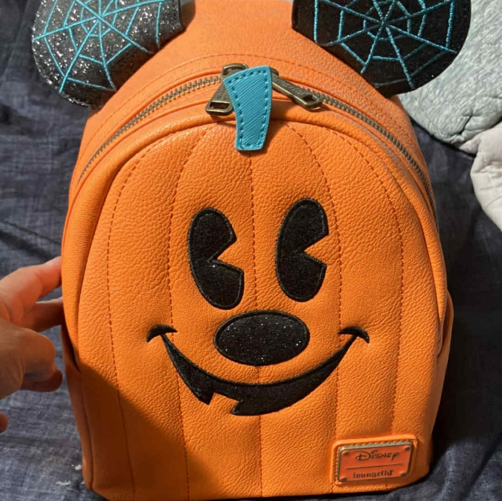 Loungefly Orange Pumpkin Mini Bag